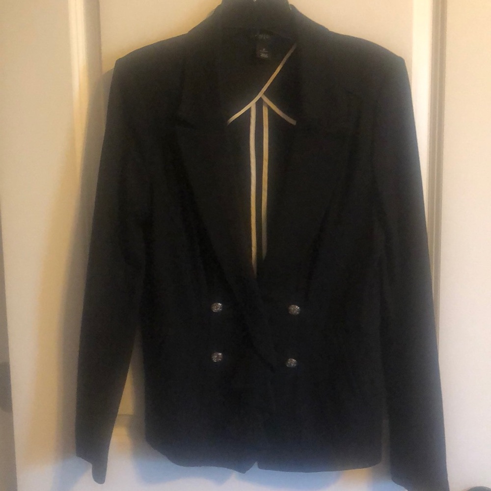 WHBM Black Trophy Jacket (sz8)